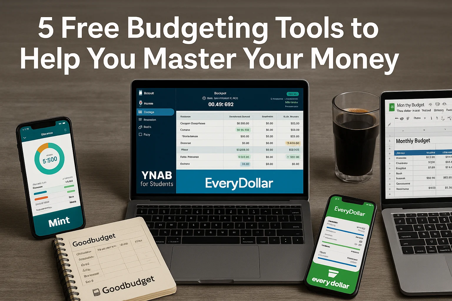 5 Free Budgeting Tools to Help You Master Your Money Managing money doesn't have to be complicated or expensive. In fact, some of the best budgeting tools available today are completely free — and powerful enough to help you track spending, save more, and reach your financial goals faster. Whether you’re a beginner or looking for something more advanced, this guide introduces five free budgeting tools that can revolutionize your personal finances.